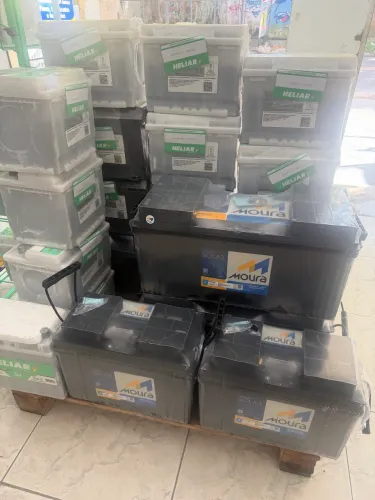 BATERIA AUTOMOTIVA ESTÁCIONARIA E NAUTICA TODAS AS AMPERAGEM DISPONÍVEIS A PRONTA ENTREGA