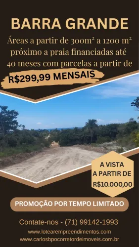 Terrenos a venda na ilha - Barra Grande