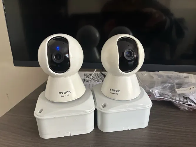 Câmera de Segurança 360 Super HD Smarteck / Ambiente Conectado da Steck,