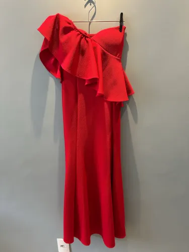 Vestido longo vermelho tamanho único