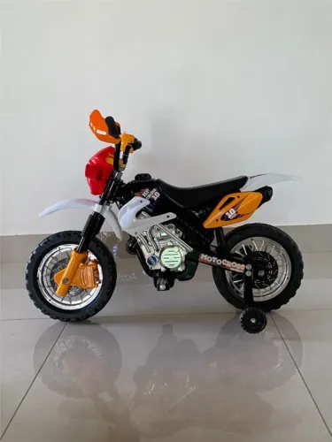 Moto Elétrica Infantil Motocross 6v Bateria Recarregável