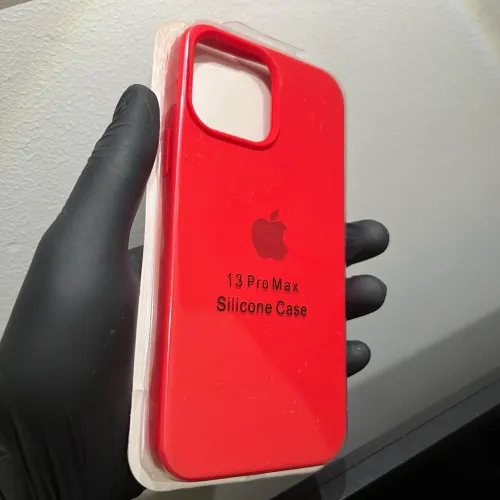 capinha iphone 13 pro max vermelha silicone