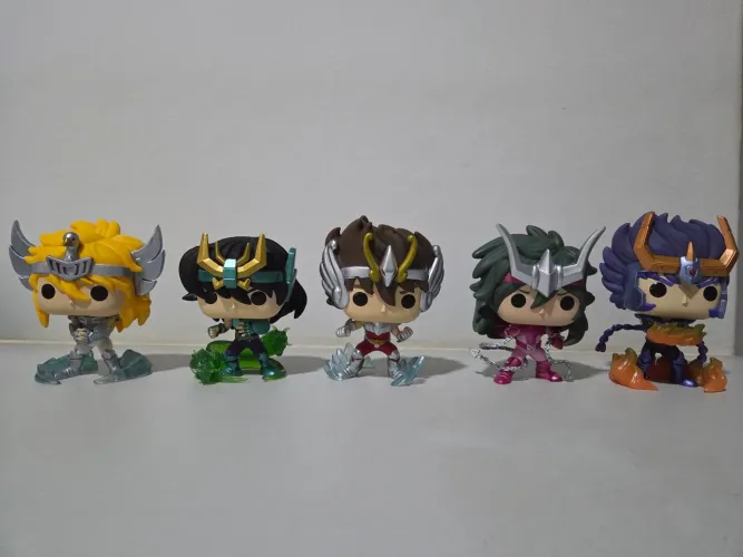 Funko Pop Cavaleiros do Zodíaco - 5 Cavaleiros de Bronze (ORIGINAL)