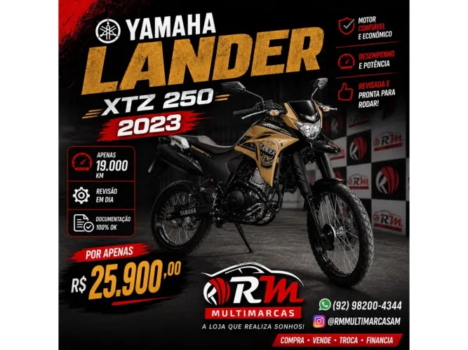 Yamaha Xtz 250 lander 249cc 2023