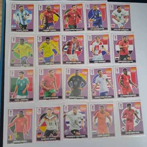 Kit 20 Legends Extra Sticker Copa 2026 - Regular Legends Roxa