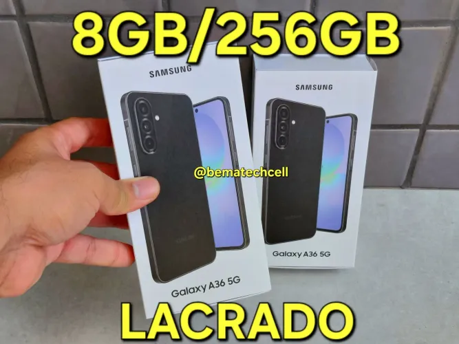 Samsung A36 5G 8gb/256gb (LACRADO) IP67 Água e Poeira Lançamento Nota Fiscal