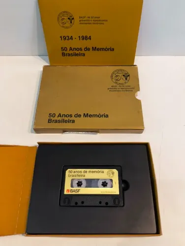 kit  k7 comemorativo BASF 50 Anos de Memória Brasileira - RARO - COLECIONADORES