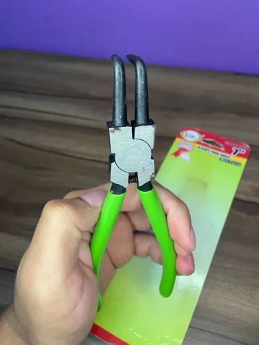Alicate para anéis bico curvo 7? idea ID-4833A