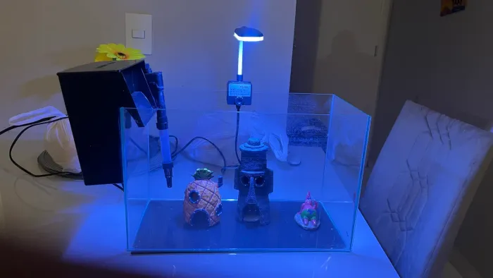 Aquário 20L com bomba e acessórios