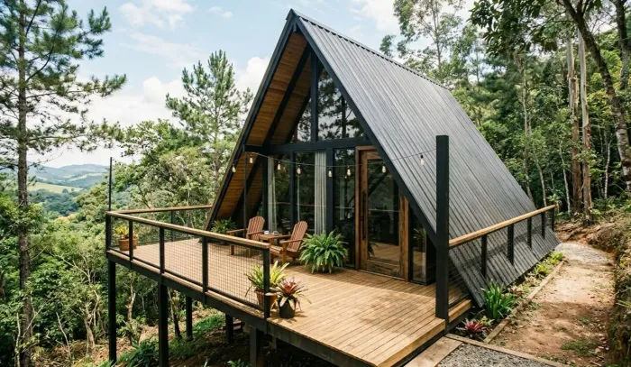 Chalé Premium 32m² + Deck - Ideal Para Airbnb