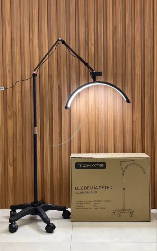 Luminaria Meia Lua Estetica Mesa Spa Arco 3 Tons Ajustavel Salao Beleza Limpeza De Pele