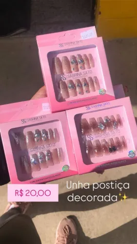Unha Postiça Decorada