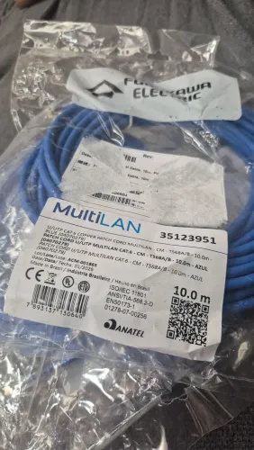 Cabo de internet   cat 6/  5 metros  cabos prontos 