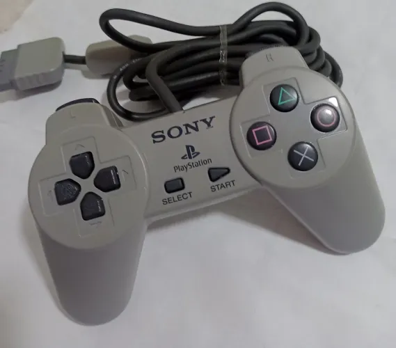 Controle Manete Original PS Clássico Cinza