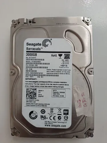 Hd seagate 3tb defeito não detecta