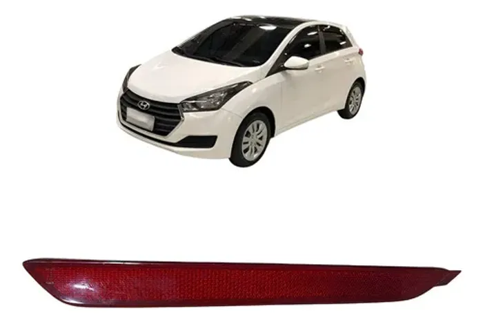 Refletor Traseiro Olho De Gato Hb20 2015 Original (usado) Vermelho