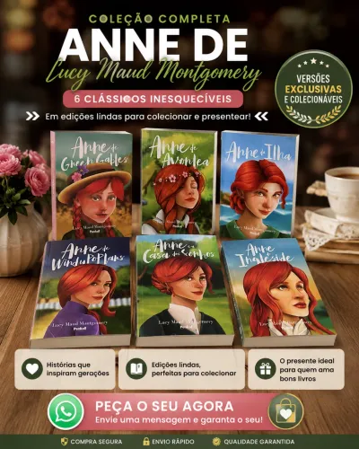 Vendo Coleção completa com 6 livros da série Anne, de Lucy Maud Montgomery