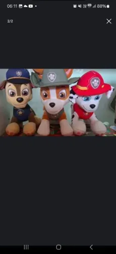 Patrulha canina lote 7 pelúcias grandes