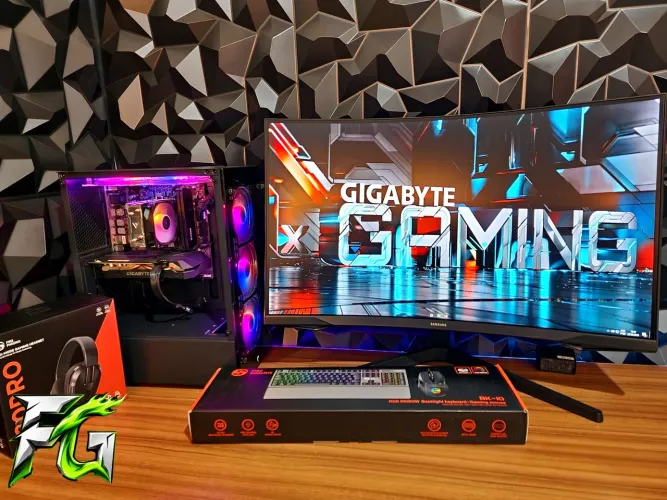 Pc Gamer i5 12400 - Monitor Gamer Samsung 32POL 165HZ QUADHD CURVO