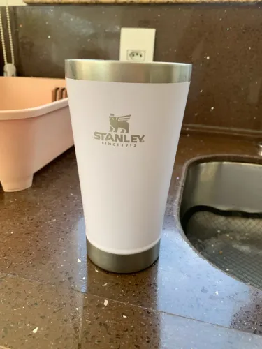 Copo Térmico Stanley Original 473ml Branco - Conservação Térmica