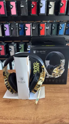 Fone Headset Gamer camuflado RGB Jogos