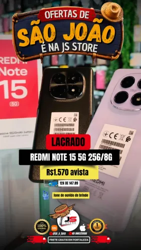 redmi note 15 5g 8/256g baixou