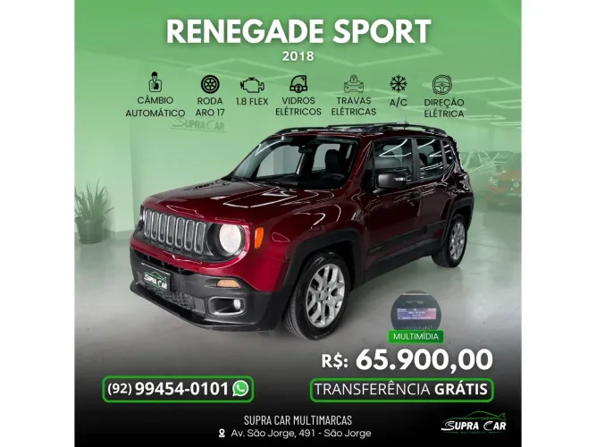 Jeep Renegade Sport 1.8 4X2 Flex 16V Aut. 2018