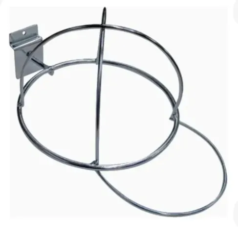 SUPORTE INOX DE  BONÉ PARA PAINEL CANALETADO.
