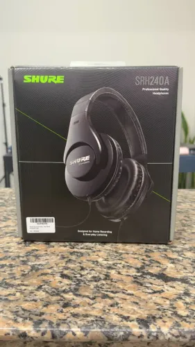 Fone De Ouvido Over-ear Shure Srh240a Preto