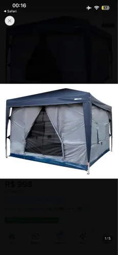 Gazebo com barraca