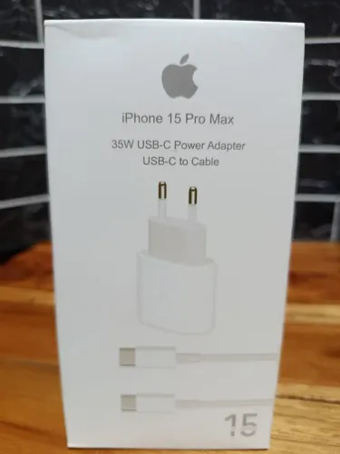 Carregador 35W com fonte e cabo Tipo C para iPhone 15 e 16 / OFERTA IMPERDÍVEL