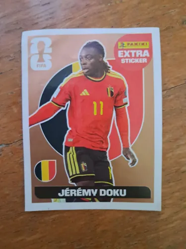 Figurinha Legend Jéremy Doku - Extra Sticker bronze (Original Panini)