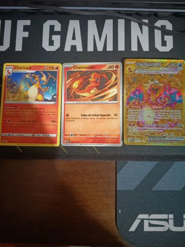 Cartas pokémon tcg Charizard ex ,charmander