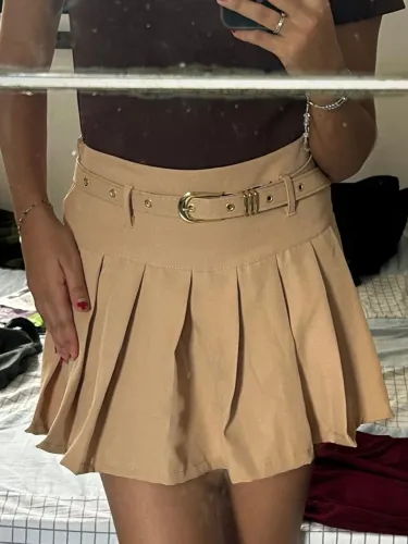 Short saia com cinto NOVA 