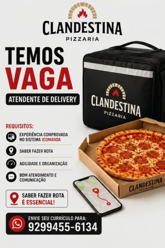 Atendente de delivery