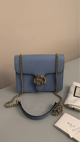 Bolsa Gucci Interlocking Azul