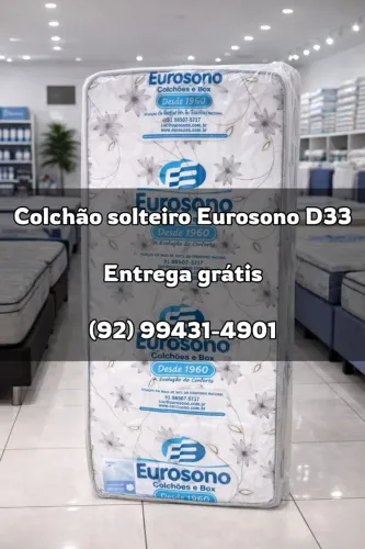 Colchão Solteiro Eurosono - Espuma D33 [ENTREGA GRÁTIS]