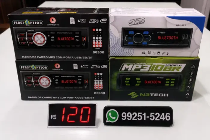 som automotivo mp3 radio bluetooth