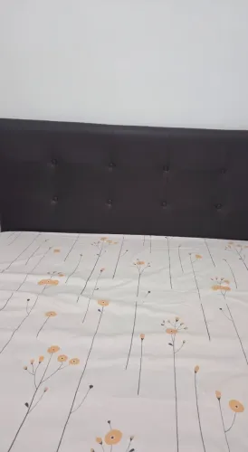 Cabeceira para Cama Casal 1.40m Courino Marrom Café