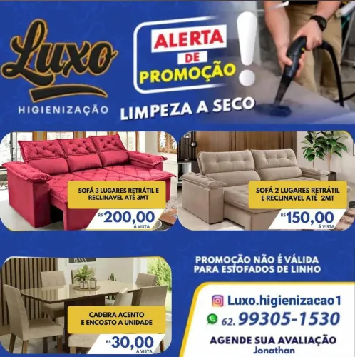 Lava sofá a seco Goiânia 