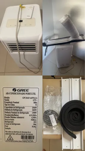 Ar Condicionado Portátil Gree 10000 Btu Frio Branco Usado
