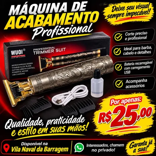 Máquina de acabamento profissional 