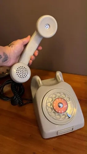 Telefone Antigo Retrô Ericsson Cinza