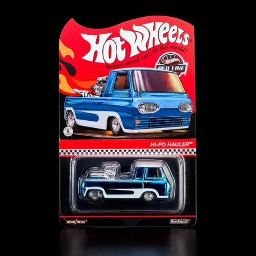 Hi-po Hauler Ford Econoline Gas Monkey 2022 Hot Wheels 1/64 Cor Azul