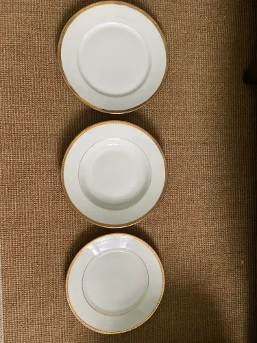 18 pratos de limoges ( 6 de jantar ,6 de sopa e 6 de sobremesa 