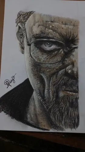 Desenho e retrato a lápis
