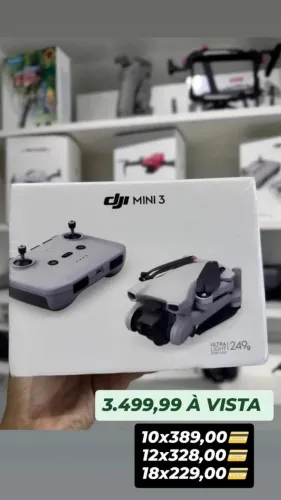 Drone DJI Mini 3 ( Novos/Lacrados) Em até 18X