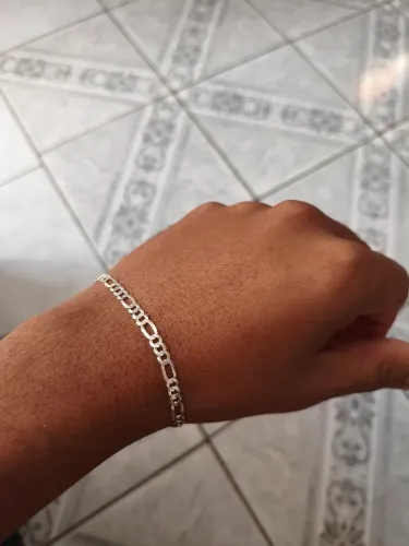 Pulseira de prata 950 com gomos 3x1