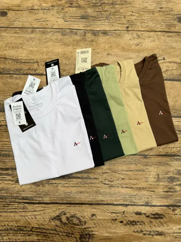Camiseta masculina algodão 