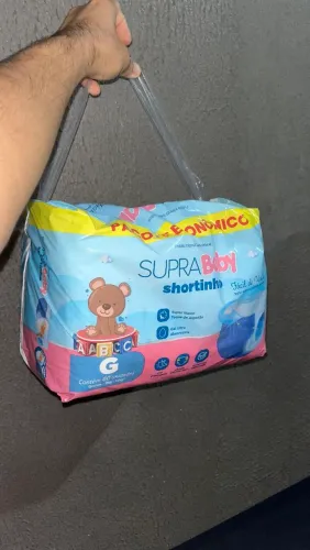 PACOTE DE FRALDAS SHORTINHO G A 1,25 A UNIDADE!